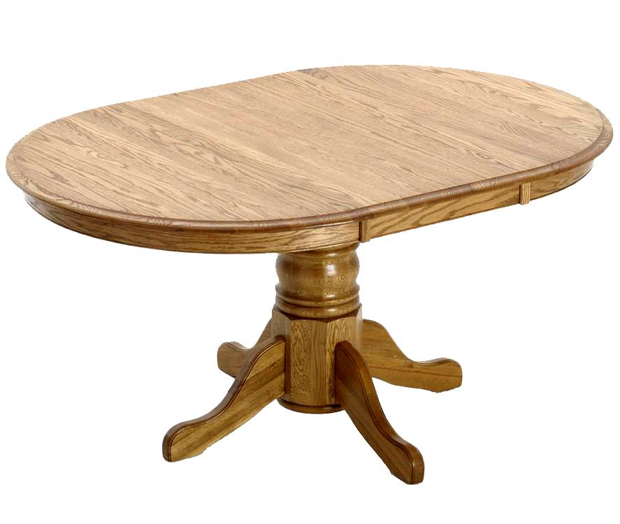 Classic Oak COTAI4260CNTBSE+TOP Single Pedestal Round Dining Table